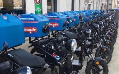 Le E-ptio assure la livraison chez Domino’s Pizza