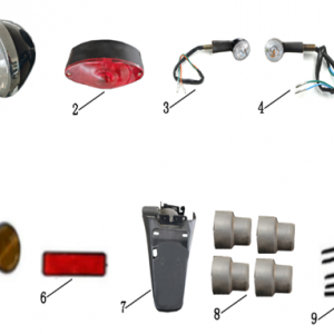 pièces détachées - éclairage - éclairage E-Ptio - scooter électrique
