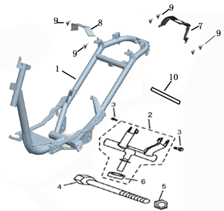 pièces détachées - Guidon - guidon E-Ptio - scooter électrique