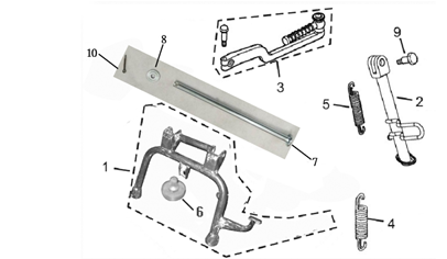 pièces détachées - éclairage - éclairage E-Ptio - scooter électrique