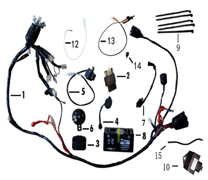 pièces détachées - Châssis - châssis E-Ptio - scooter électrique