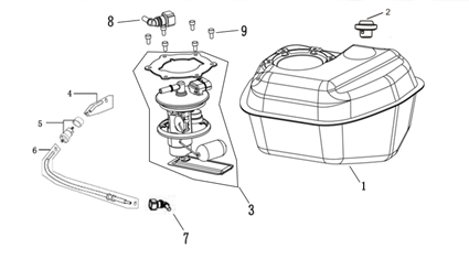 pièces détachées - éclairage - éclairage E-Ptio - scooter électrique