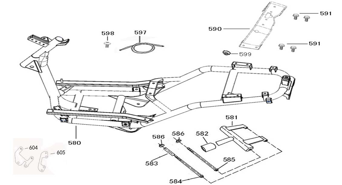 pièces détachées - éclairage - éclairage E-Ptio - scooter électrique