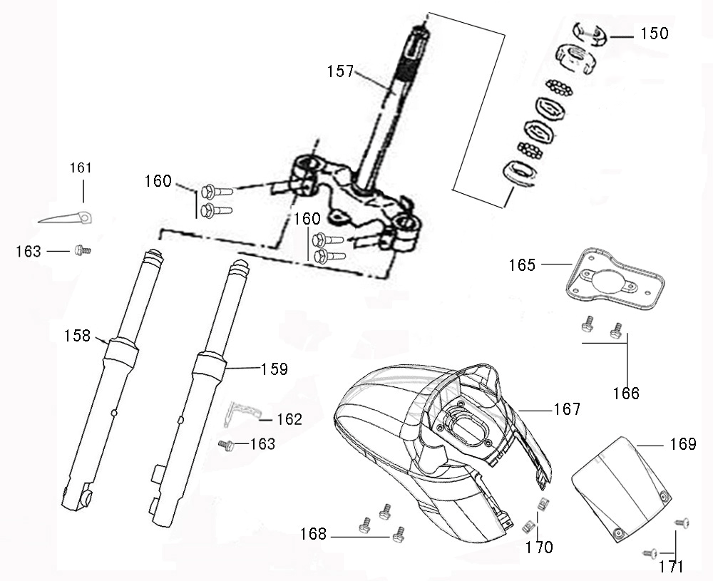 pièces détachées - éclairage - éclairage E-Ptio - scooter électrique