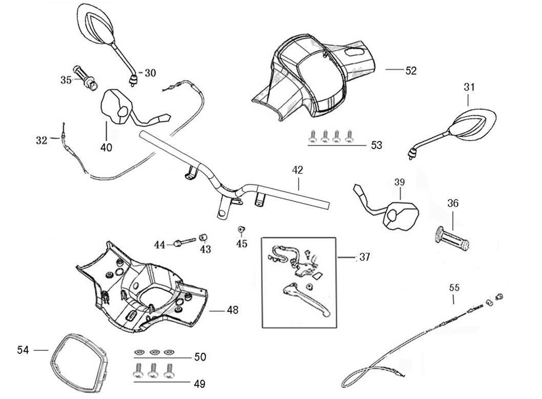 pièces détachées - moteur - batterie - moteur E-Ptio - scooter électrique