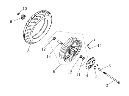 pièces détachées - éclairage - éclairage E-Ptio - scooter électrique