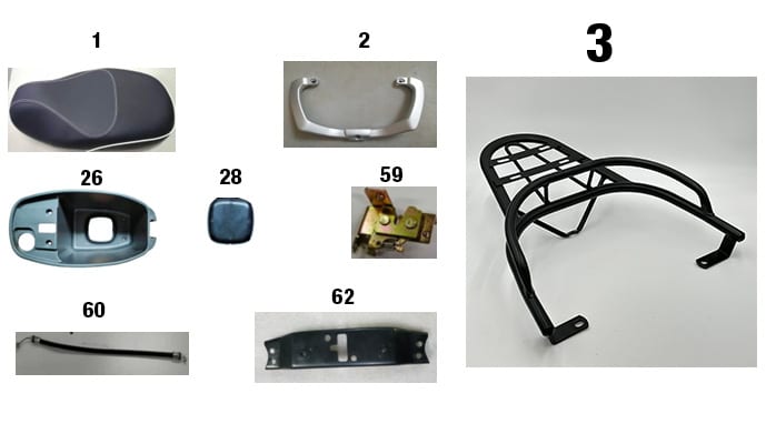 pièces détachées - Guidon - guidon E-Ptio - scooter électrique