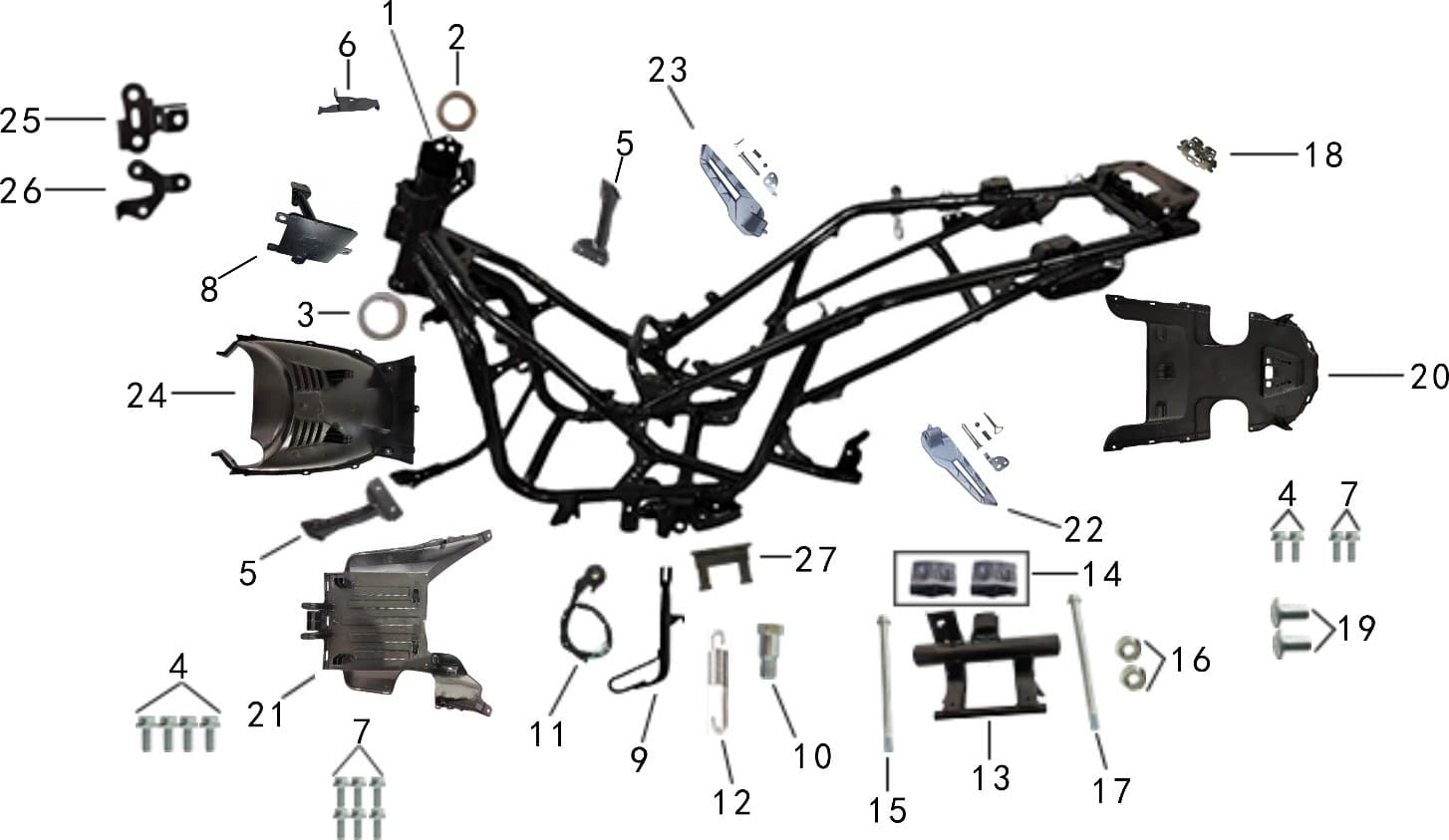 pièces détachées - Guidon - guidon E-Ptio - scooter électrique
