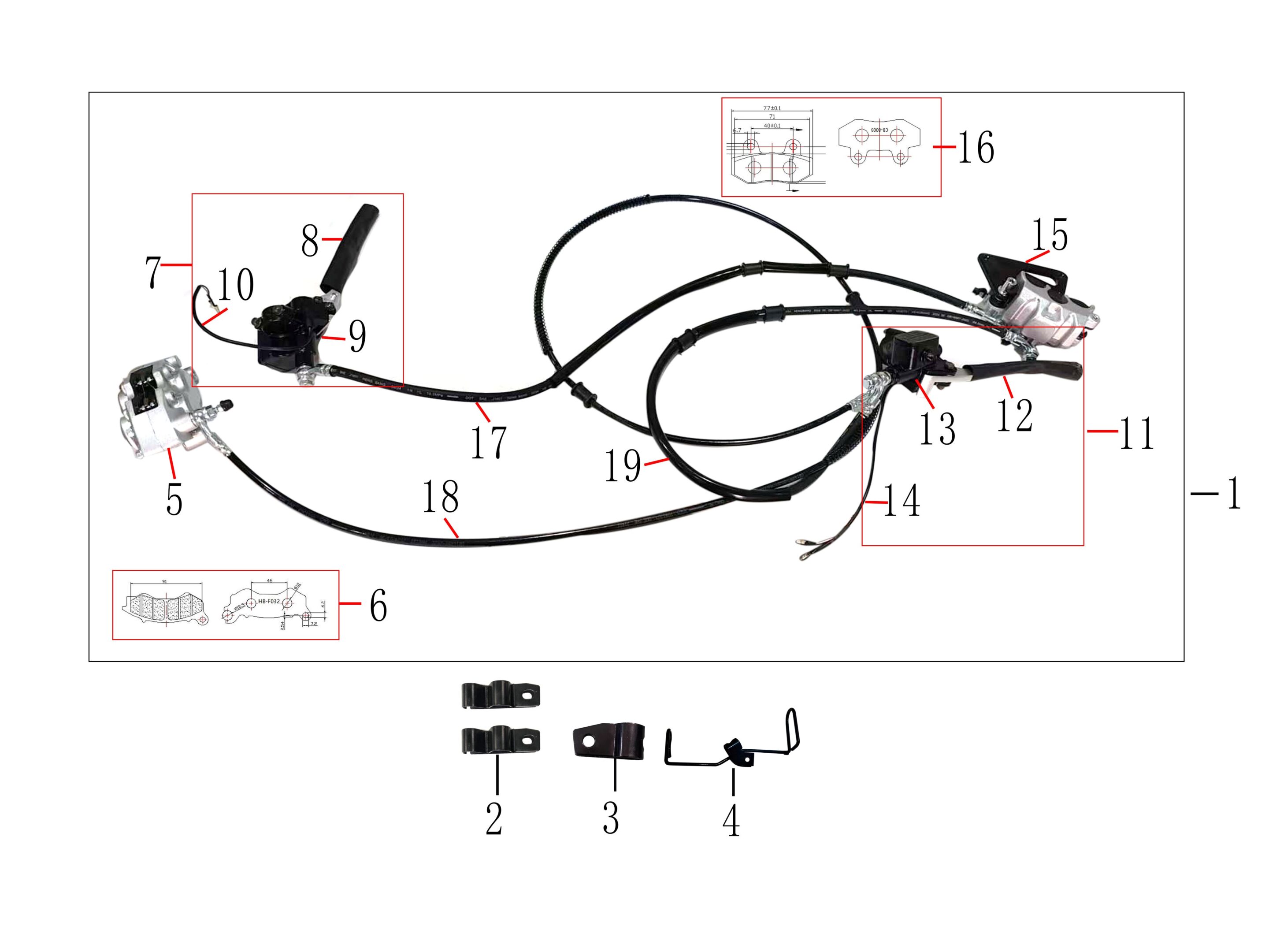 pièces détachées - éclairage - éclairage E-Ptio - scooter électrique